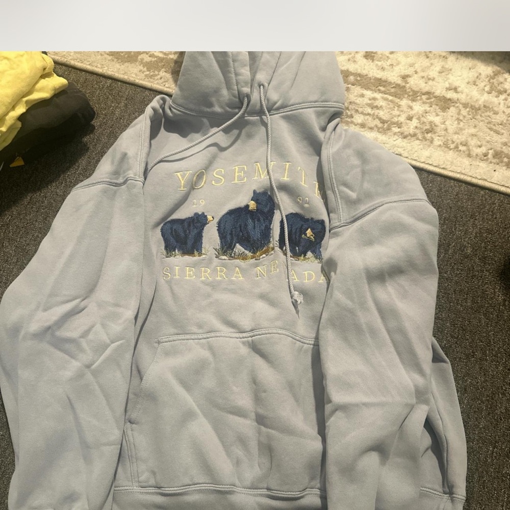 Brandy Melville Light Blue Yosemite Hoodie